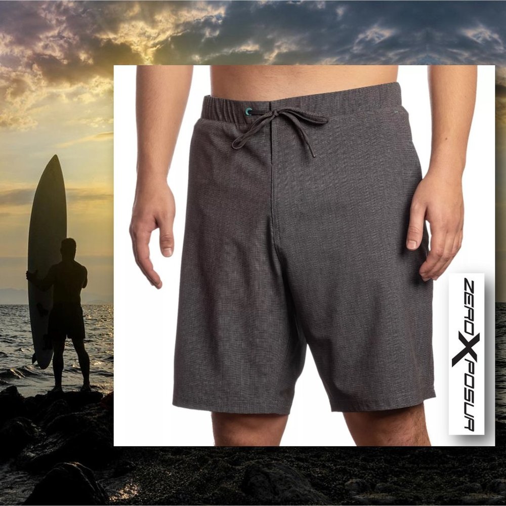 ZEROXPOSUR Slate Graphic Swim Shorts